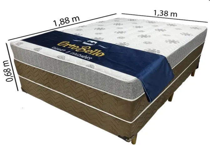Cama Box Casal D33 Molas Ensacadas 