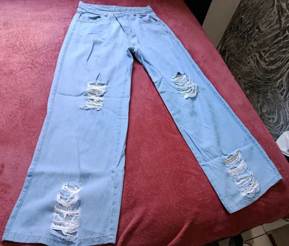 Calça jeans wide leg