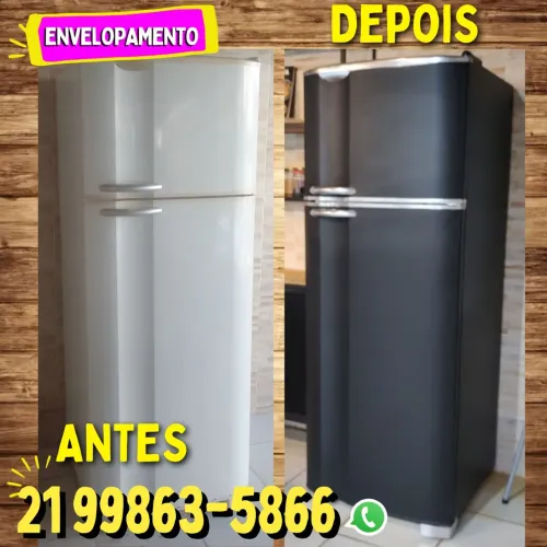 envelopamento geladeira