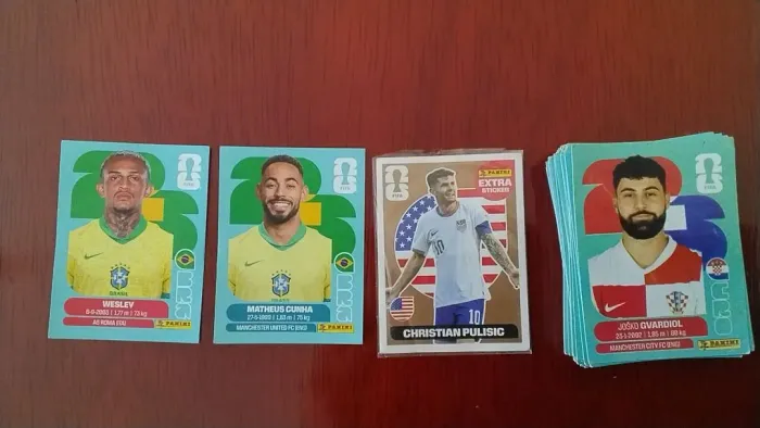 87 Figurinhas da copa 100% originais
