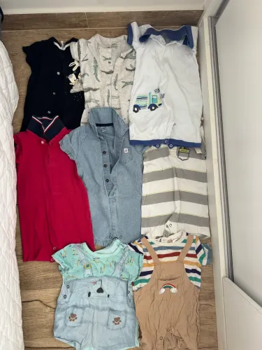 Lote/lotinho de rompers, macaquinho de bebê até 9 meses - importados e nacional