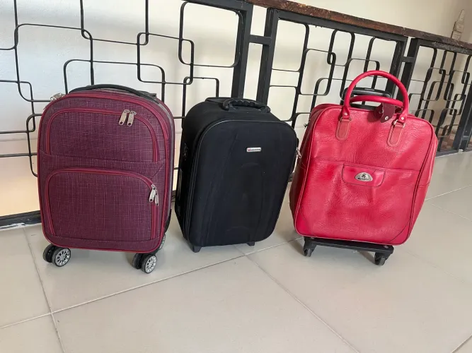 Malas pra viagem. 250,00 as três malas
