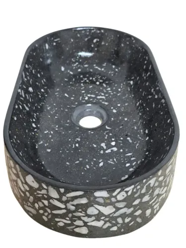Cuba preta de granilite 40x25cm