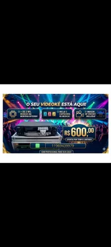 Vídeoke rauf eletrônico profissional 