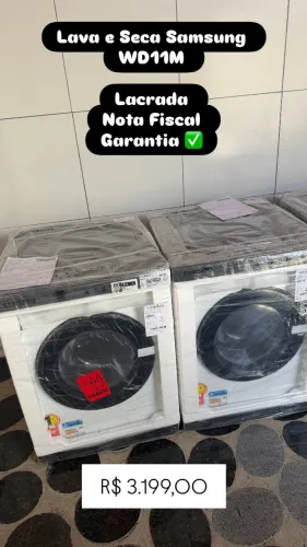 Lava e Seca Samsung Lacrada | WD11M | Nota fiscal 