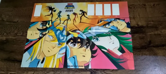 Álbum super pôster 4 cavaleiros do zodíaco 1994