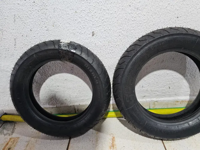 Par Pneus Pirelli Diablo Scooter 100/80-14+120/70-14