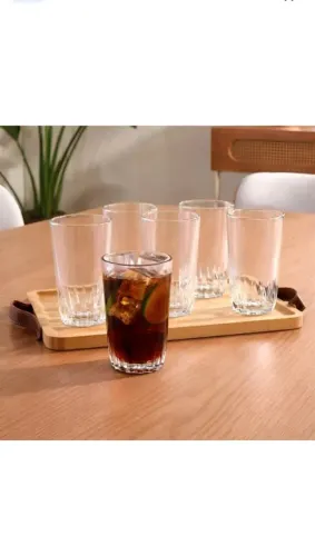 Conjunto de copos de vidro veneza 320ml 6 und. Novos na caixa