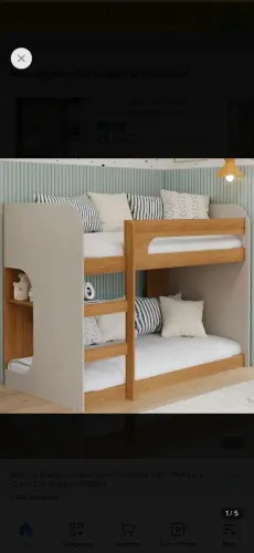 Cama beliche de solteiro