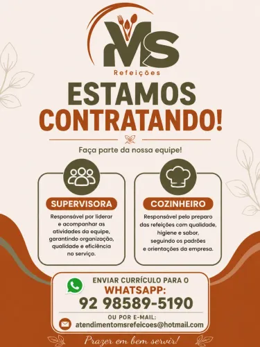 OPORTUNIDADE DE EMPREGO