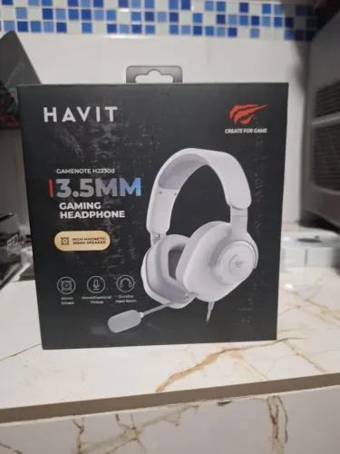 Headset Gamer Havit Gamenote H2230d Branco P2 3,5mm