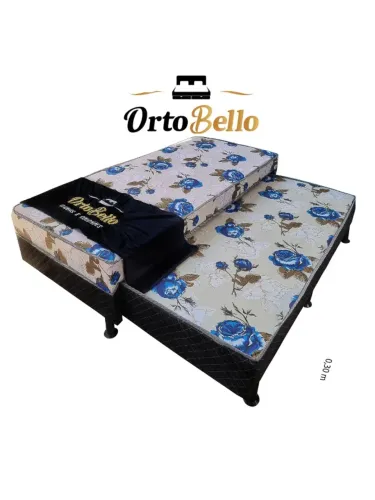 Cama Box Solteiro c/ Auxiliar Itália Ortobello - Entrega Rápida! 