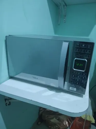 microonda philco espelhado prata funcionando perfeitamente todo bom 