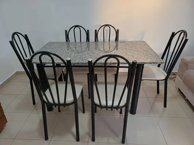 Mesa tampo de mármore