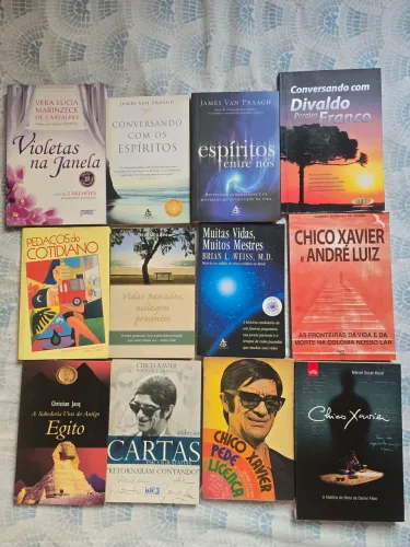 Lote 12 Livros - Espiritismo, Espiritualidade e Reencarnação