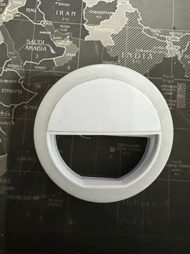 Ring light para celular com 9 cm de diâmetro