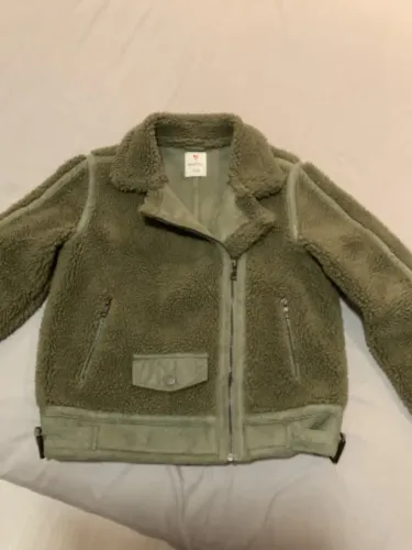 Casaco teddy verde
