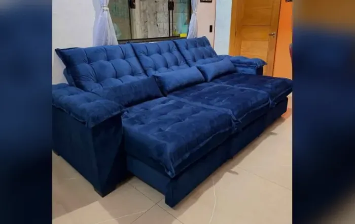 Sofá direto de fábrica, variedade de modelos e tamanhos, trabalhamos com material Suede,