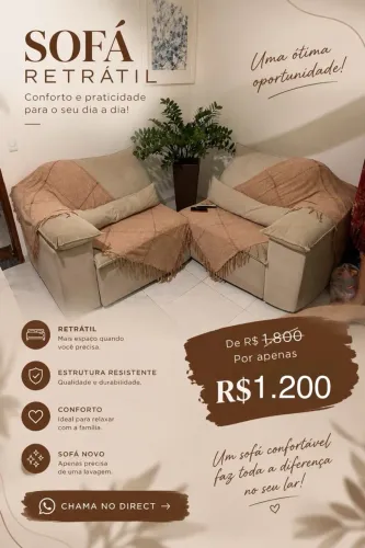 Sofá Retrátil