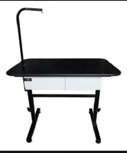 Mesa De Tosa Com Regulagem De Altura, Gavetas Pretas E Girafa - 110x60cm Plenitude 