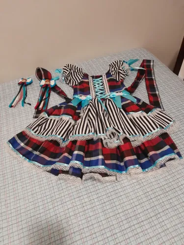 Vestido quadrilha infantil