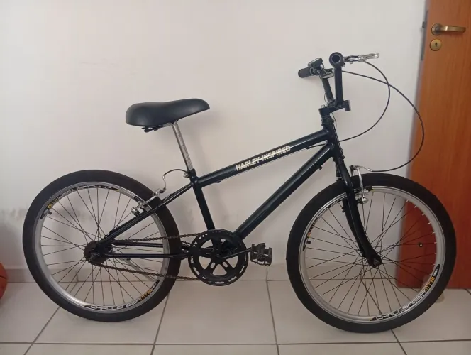 Bicicleta aro 24 com nf, robusta ,suporta ate 135 kg