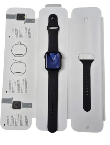 Apple Watch Se Gps + Cellular 44mm Semi-novo Bateria 100% Cinza-espacial Silicone Preto (U
