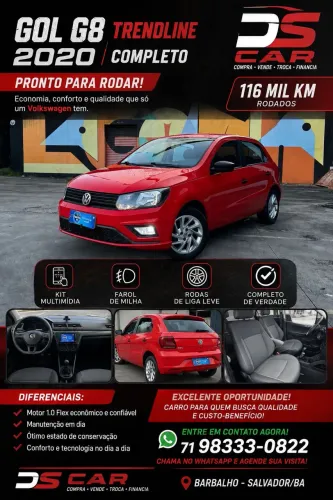 Volkswagen Gol Geração VII 1.0 12V Flex Mec. 4P 2020