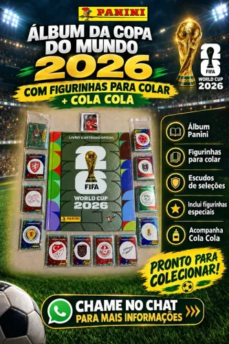Álbum da Copa do Mundo 2026 Completo para colar