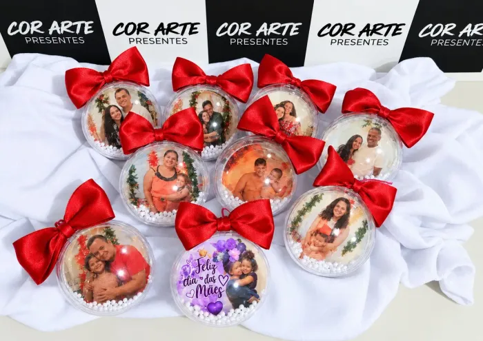 Bola de natal com foto