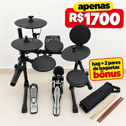 BATERIA ELETRÔNICA APENAS 1700 + BÔNUS
