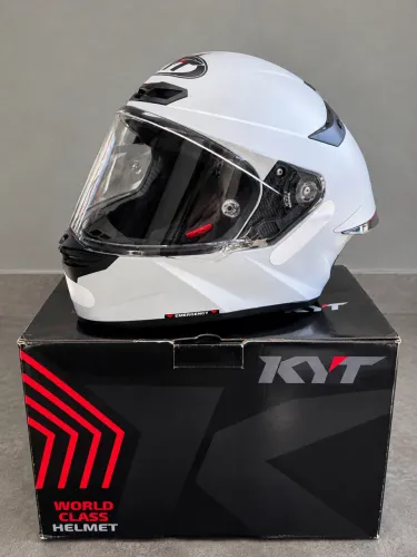 Capacete KYT TT Revo Plain ASP - Cinza Fosco - Estado de Novo!
