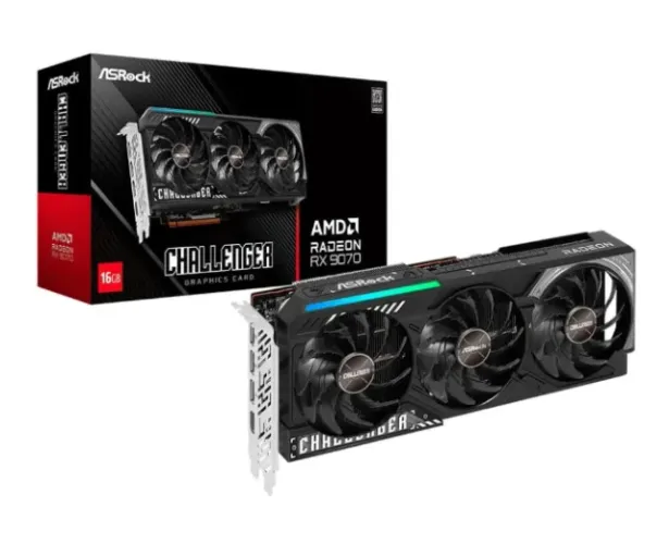 Placa de Vídeo RX 9070 Challenger | ASRock, 16GB