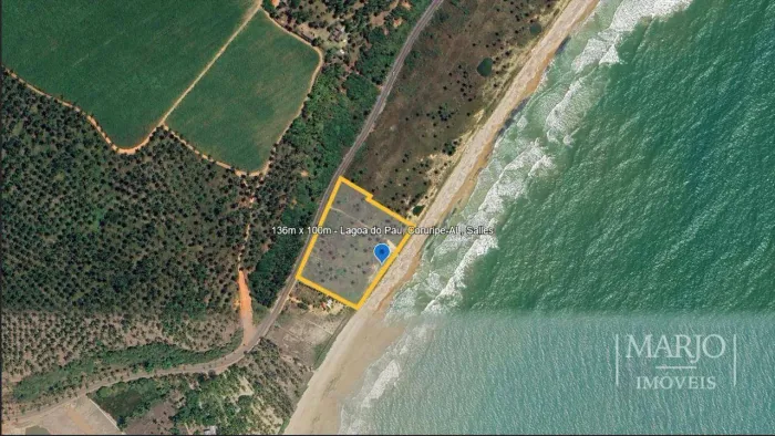 Terreno à venda na Praia de Lagoa do Pau - Coruripe