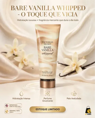 Creme Hidratante Victoria's Secrete Bare Vanilla Whipped