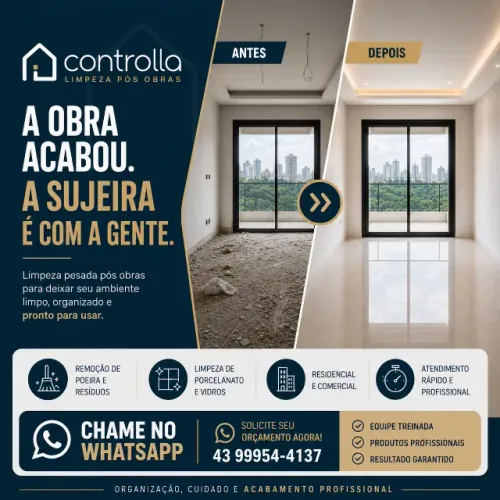 A OBRA FICOU BONITA. MAS A SUJEIRA FICOU?