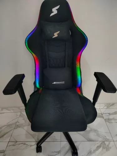 [NÃO ENVIO] - Cadeira Gamer SuperFrame Iris RGB, suporta até 150kg (pequeno defeito)