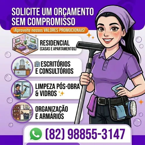 DIARISTA PROFISSIONAL - PERÍODO DA TARDE