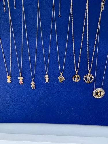 correntes folheadas a ouro 18k