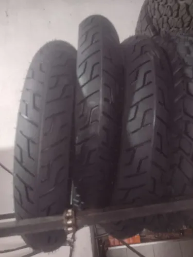 PNEU TRASEIRO REMOLD NOVO BORRACHA VIPAL 100/90 18 C CÂMERA OU SEU 