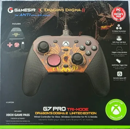Controle GameSir G7 Pro Dragon's Dogma II Xbox Series X/S PC - Original - Lacrado