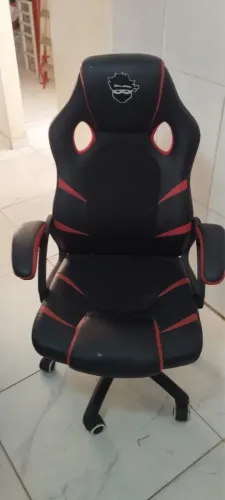 Cadeira Gamer Ninja preto e vermelho , usada poucas vezes 