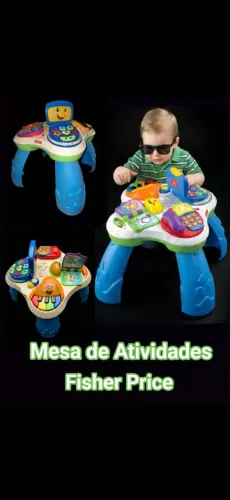 Mesa de Atividades Fisher Price Com Brinquedos Educativos Luzes e Músicas Mto Lindo!!!