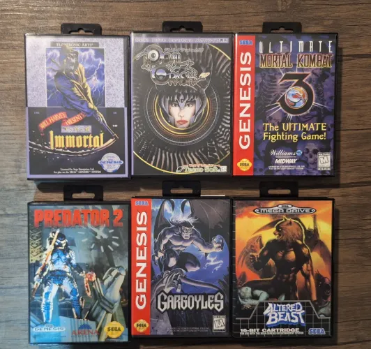 Coleção jogos mega drive genesis completos sem manual