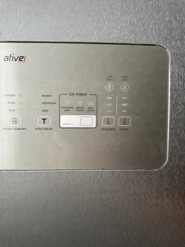 Geladeira triplex Brastemp Ative Inox - Frost Free