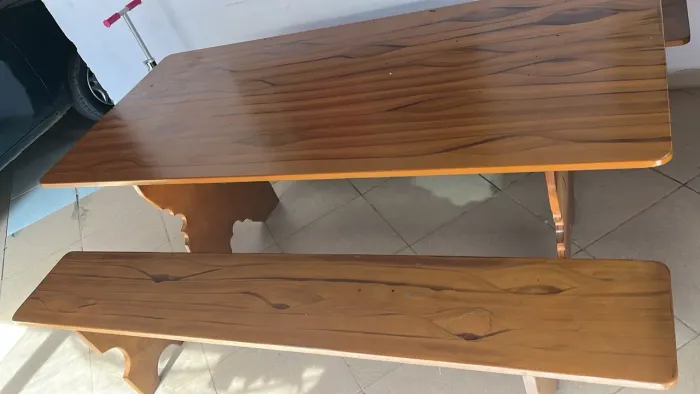 Conjunto de mesa ardósia