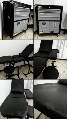Material para tatuagem- pouco uso