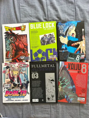 Mangas variados. Dragon ball, boruto, blue lock e outros. Vendo separado tb