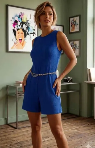 Macacão Shein ,G1 azul Royal 