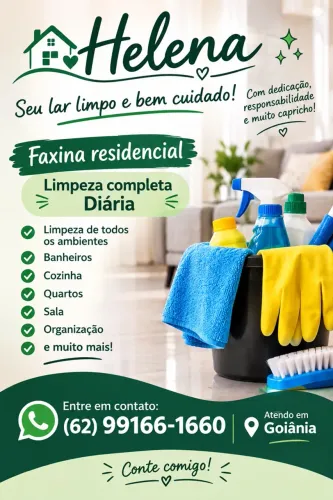 Faxina/ Diarista/ Limpeza Completa 